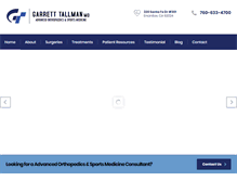 Tablet Screenshot of garretttallmanmd.net